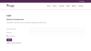 
                            9. Portal Login - Purple Consultancy