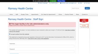 
                            1. Portal Login - Ramsey Health Centre