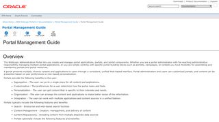 
                            3. Portal Management Guide - Oracle Docs