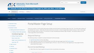 
                            2. Portal Master Page Setup · Adxstudio Community