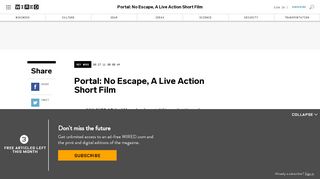 
                            7. Portal: No Escape, A Live Action Short Film | WIRED