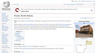 
                            3. Portal, North Dakota - Wikipedia