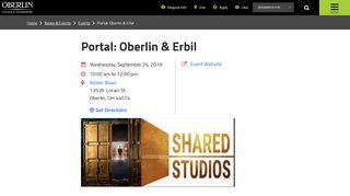 
                            6. Portal: Oberlin & Erbil | Oberlin College and Conservatory