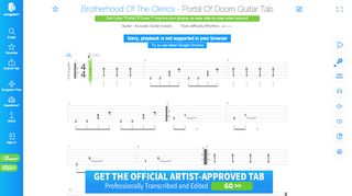 
                            9. Portal Of Doom Tab by Brotherhood Of The Clerics - Guitar ...