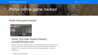 
                            5. Portal online game hacked