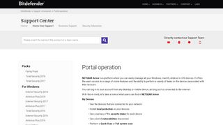 
                            7. Portal operation - Bitdefender