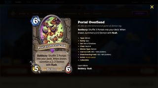 
                            3. Portal Overfiend - Hearthstone Card Library - Hearthstone