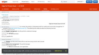 
                            4. Portal overview | Edge for Private Cloud v4.18.05 | Apigee Docs