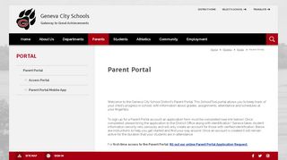 
                            11. Portal / Parent Portal - Geneva City Schools