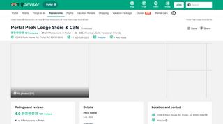 
                            3. Portal Peak Lodge Store & Cafe - Restaurant Reviews, Photos ...