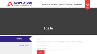 
                            9. Portal : Portal Login - Adopt-a-Dog, Inc.