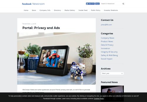 
                            7. Portal: Privacy and Ads | Facebook Newsroom
