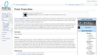 
                            8. Portal: Project-Beta - Portal Wiki