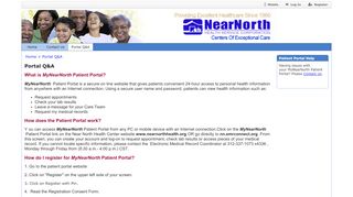 
                            1. Portal Q&A - Near North Health Service Corporation