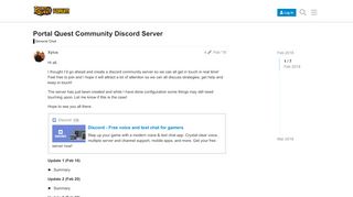 
                            9. Portal Quest Community Discord Server - General Chat ...