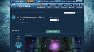 
                            10. Portal Shennanigans of Patch 8.1.5 - News - Icy Veins Forums