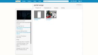 
                            8. portal songs - Scratch Studio
