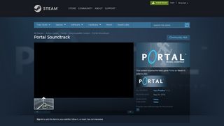 
                            1. Portal Soundtrack on Steam