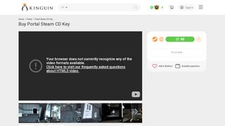 
                            5. Portal Steam Key | Kinguin - FREE Steam Keys Every Weekend!