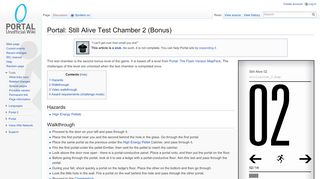 
                            2. Portal: Still Alive Test Chamber 2 (Bonus) - Portal Wiki