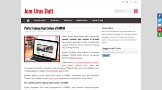 
                            1. Portal Tabung Haji Online eTHiJARI | Jom Urus Duit