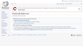
                            7. Portal talk:Halloween - Wikipedia