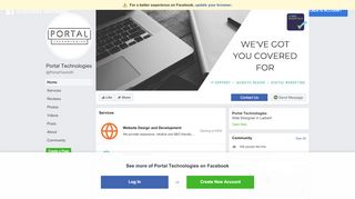 
                            4. Portal Technologies - Home | Facebook - Business Manager