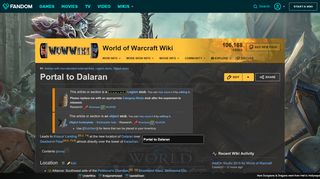 
                            6. Portal to Dalaran | WoWWiki | FANDOM powered by Wikia