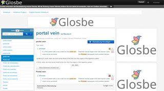 
                            8. Portal vein auf Deutsch - Englisch-Deutsch Wörterbuch - Glosbe