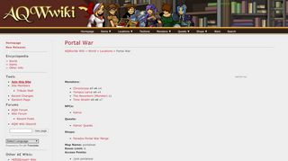 
                            11. Portal War - AQW