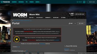 
                            1. Portal | Worm Wiki | FANDOM powered by Wikia