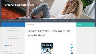 
                            5. Portal2 PC Crashes - How To Fix This Issue For Good