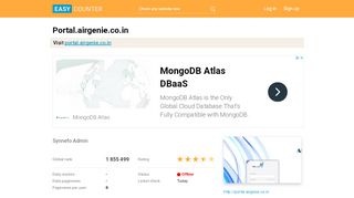 
                            8. Portal.airgenie.co.in: Synnefo Admin - Easy Counter