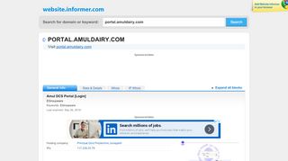 
                            4. portal.amuldairy.com at WI. Amul DCS Portal [Login]