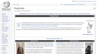 
                            10. Portal:Arts - Wikipedia