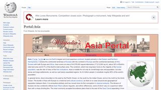 
                            2. Portal:Asia - Wikipedia