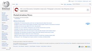 
                            7. Portal:Aviation/News - Wikipedia