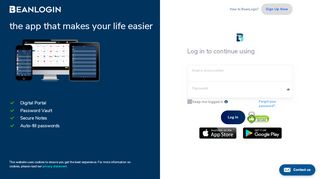 
                            7. portal.beanlogin.com - The app that makes life easier!