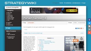 
                            10. Portal/Chamber 18 — StrategyWiki, the video game walkthrough and ...