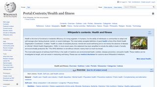 
                            4. Portal:Contents/Health and fitness - Wikipedia