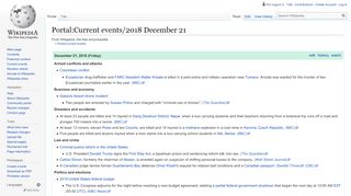 
                            9. Portal:Current events/2018 December 21 - Wikipedia