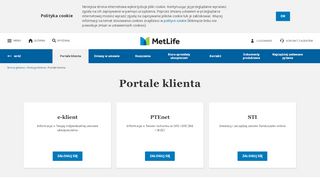 
                            9. Portale klienta: e-klient, PTEnet, STI | MetLife