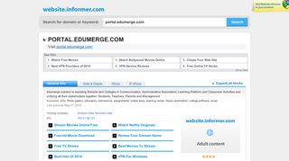 
                            4. portal.edumerge.com at Website Informer. Visit Portal Edumerge.