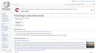
                            5. Portal:Finger Lakes/Selected lake - Wikipedia
