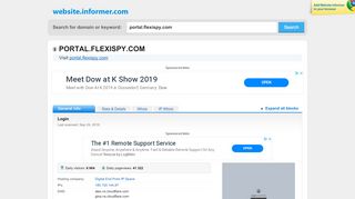 
                            8. portal.flexispy.com at Website Informer. Login. Visit Portal Flexispy.