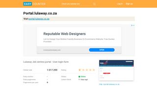 
                            6. Portal.lulaway.co.za: Lulaway Job centres portal : User ...