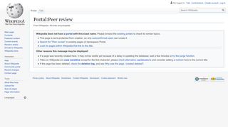 
                            9. Portal:Peer review - Wikipedia