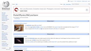 
                            3. Portal:Physics/Did you know - Wikipedia