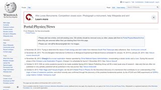 
                            4. Portal:Physics/News - Wikipedia