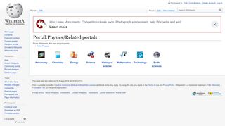 
                            7. Portal:Physics/Related portals - Wikipedia